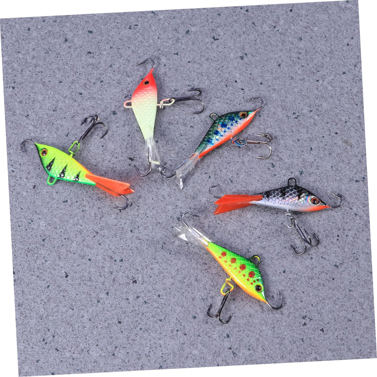 Toddmomy 3 Sets Hochfeste Haken 50 Mm 7 5 G Künstliche Angelköder Realistischer Bass-köder Für Wolfsbarsch Aspius Barsch 5 Stück X 3