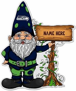 Rico Industries NFL Football Seattle Seahawks Gnome Personalized Pennant - Home and Living Room Décor - Soft Felt EZ to Hang