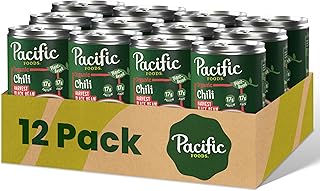 Pacific Foods Organic Harvest Black Bean Chili, Plant Based, 16.5 oz Can...