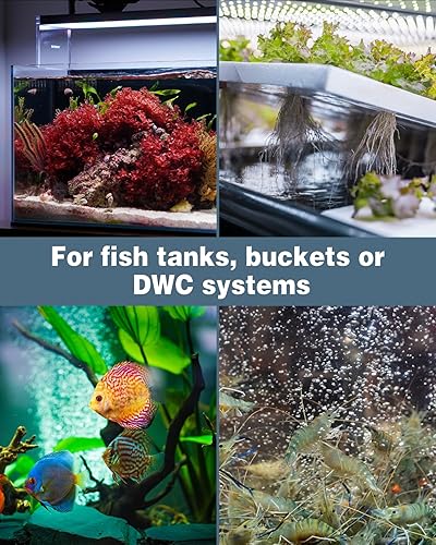 Miniatura 7 de Pawfly Piedra de aire hemisférica para acuario para bomba de aire, tanque de peces, disco de piedra de aire, herramienta redonda de liberación de