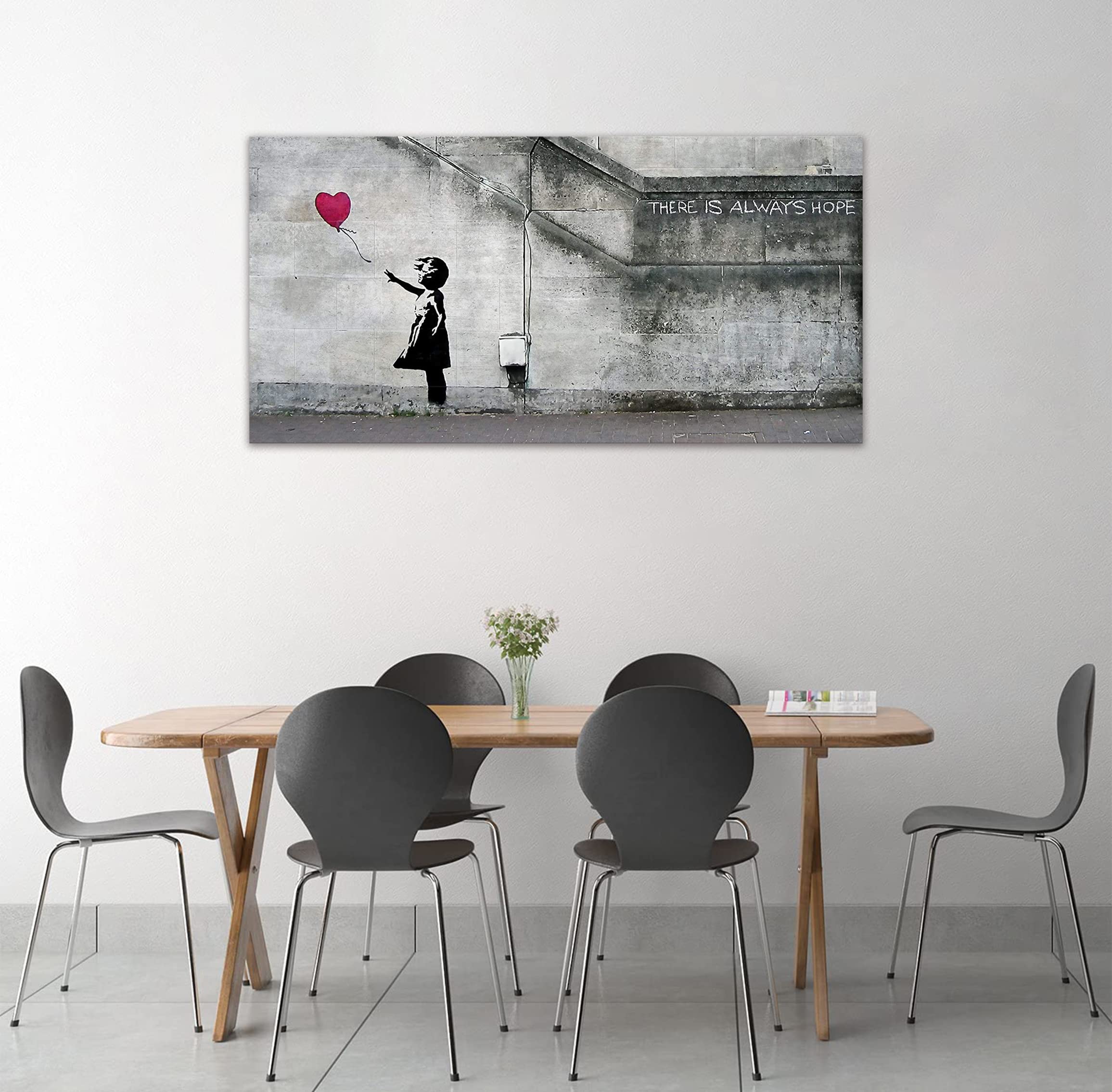 Amazon.co.jp: バンクシー 赤い風船と少女 アートパネル 大型 banksy