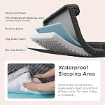Bedsure Large Dog Bed, Orthopedic Waterproof Memory Foam Pet Bed for Large Dogs, Egg-Crate Foam Large Dog Couch with Sides, Washable Removable Faux Fur & Corduroy Cover, Non-Slip Bottom, Grey 35"