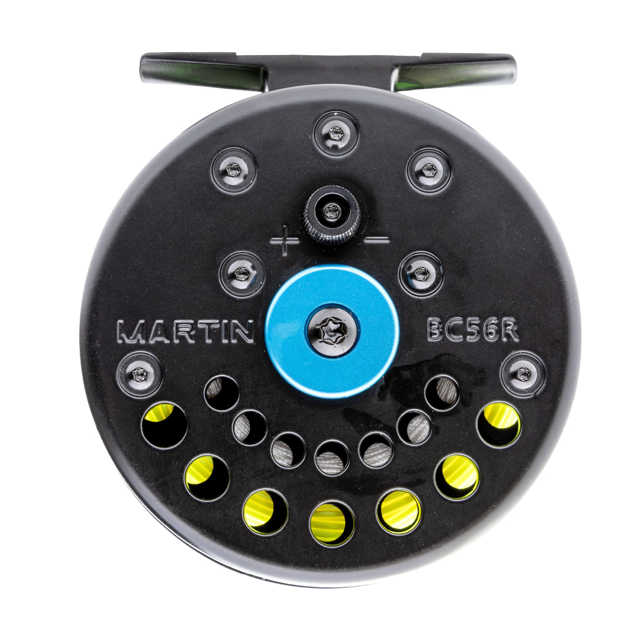 Martin Blue Chip 56R Fly Reel, 3 to 5-Weight, CNC Machined Aluminum Frame, Dual Click and Pawl System, 20 Pound-Test Backing, Black : Sports & Outdoors