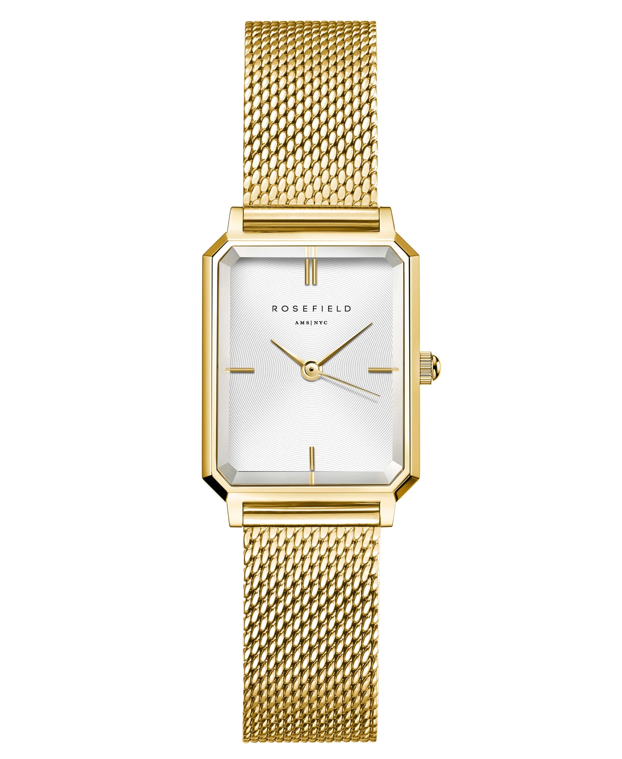 Women’s Octagon XS Stainless Steel Mesh Watch in Gold OWGMG-O73