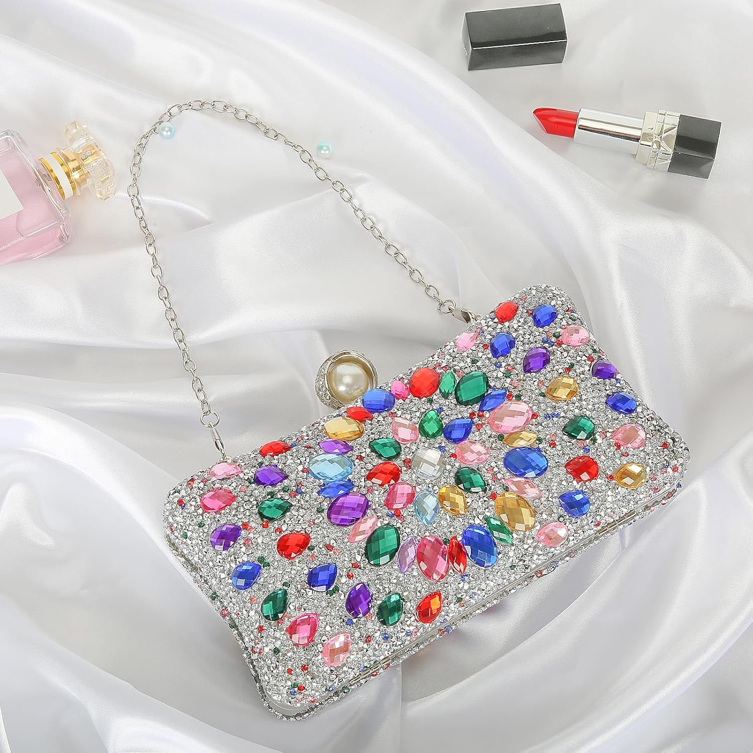 Beaguful Women's Evening Bags Sparkly Rhinestone Clutch Purses Luxury Handbags | Sparkly, Rhinestone, Luxury, Sparkly, Rhinestone, Luxury