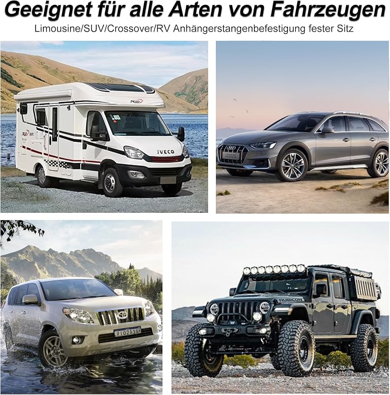 FINEW Kerékpár Váztartó Szett 3 db Vonóhorog Kerékpárszállítóhoz 45+32+25 cm Univerzális Zárható Váztartó 2,5-3 cm Átmérő