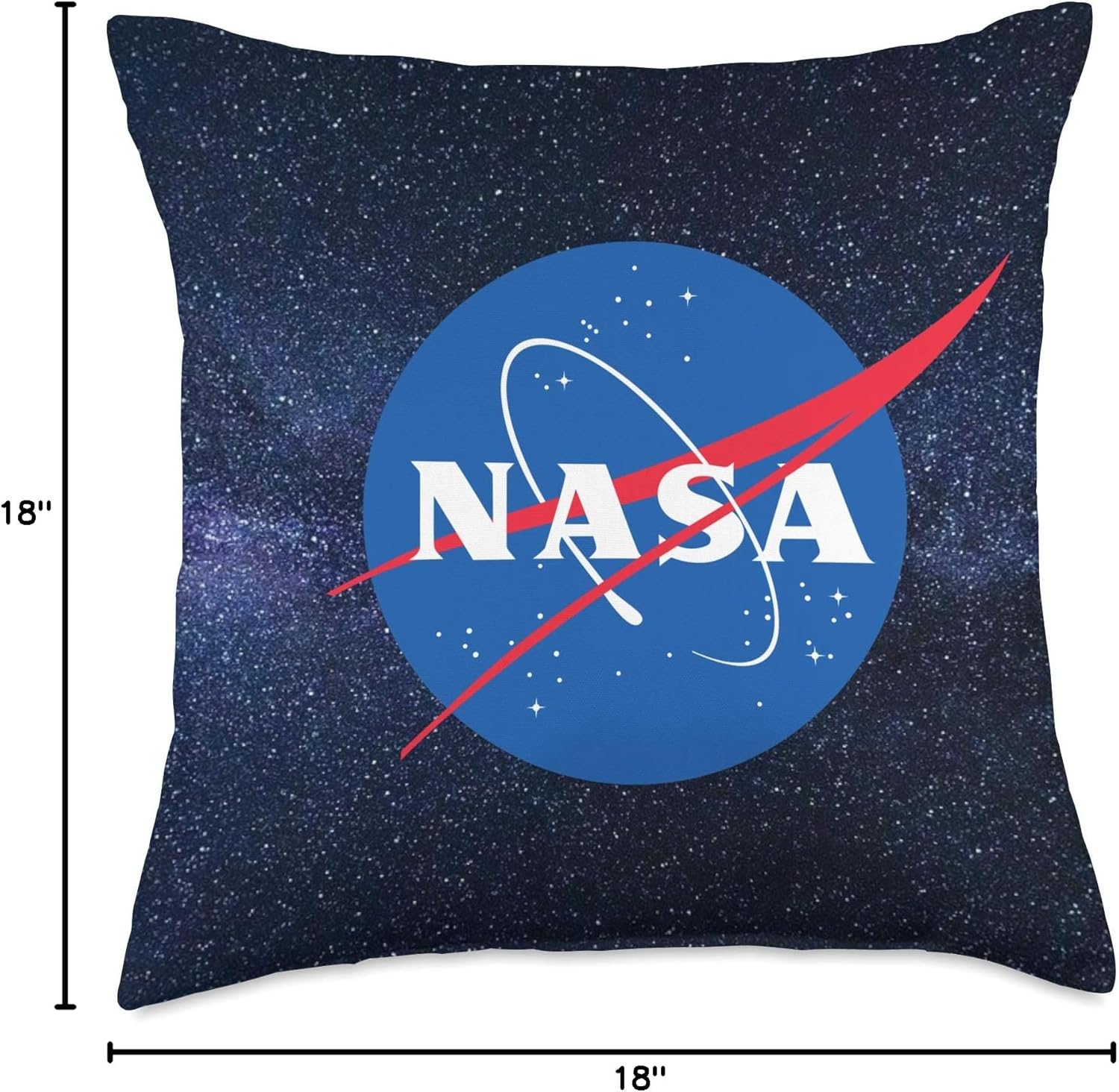 NASA Logo Throw Pillow