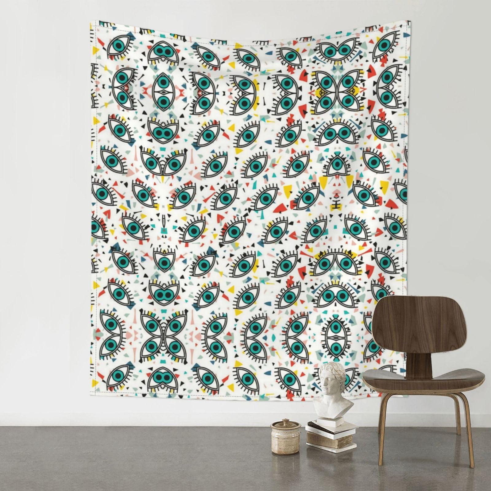 YYHWHJDE Eyes Prints 60x51in Wall Tapestry – High-Grade Polyester Throw for Dorm, Beach & Home Decor