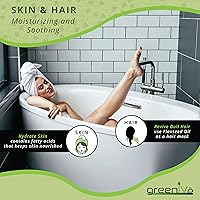 Vista 5 de GreenIVe Aceite de semilla de lino cultivado orgánicamente100% puro, prensado en frío, ácidos grasos omega veganos altos (8 onzas líquidas)