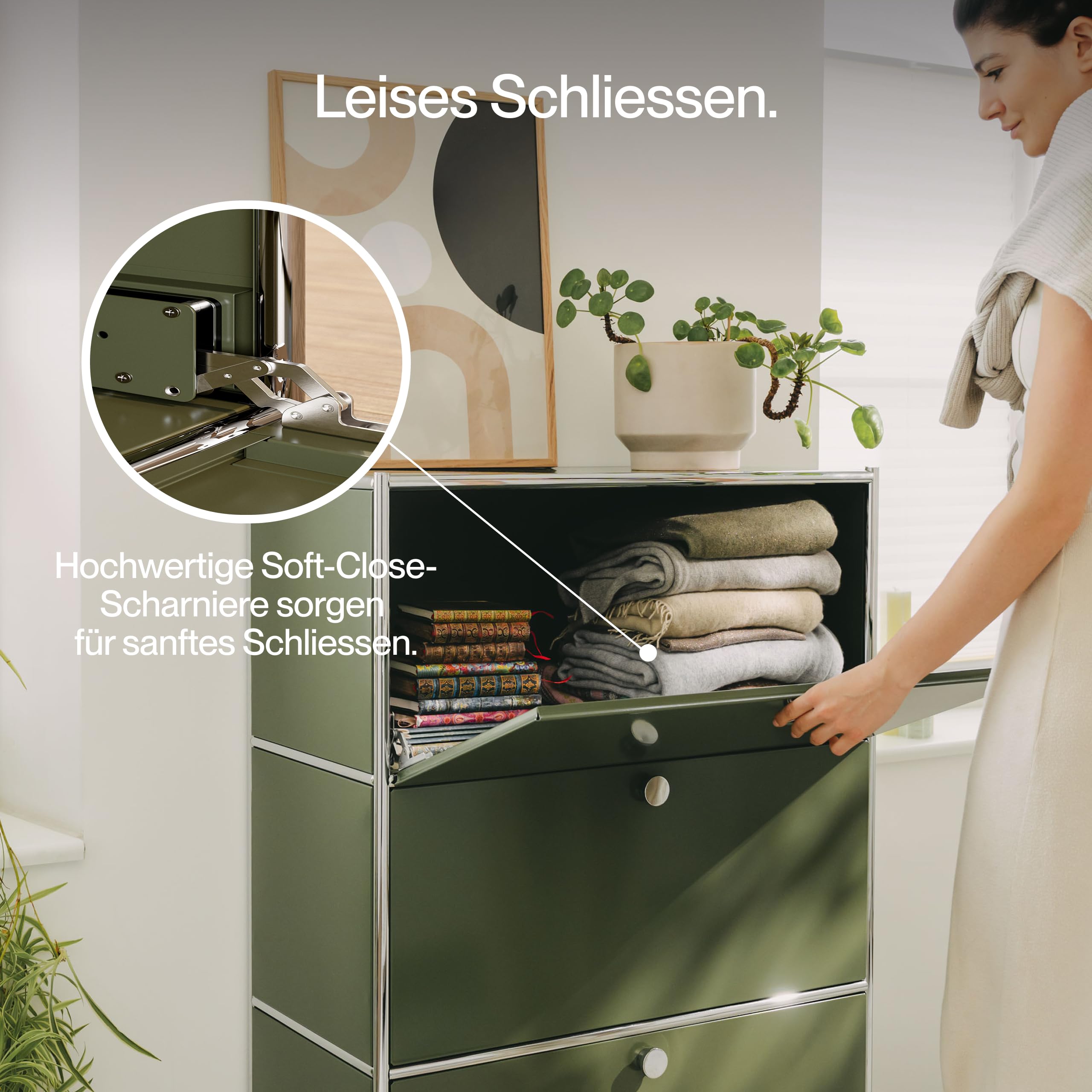 Cubox Metall-Kommode – Modulares Designer Sideboard Stahl, Schwarz