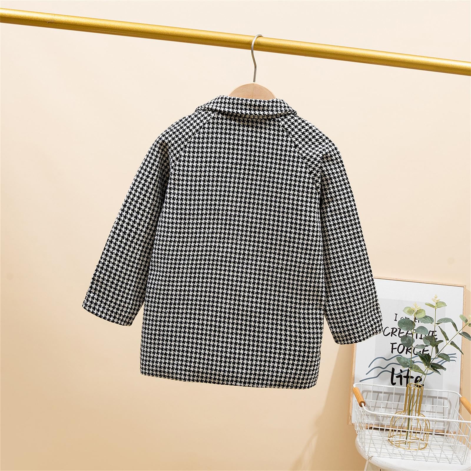 WWricotta Cappotto per Bambini Cappotto per Bambini Cappotto di Lana Autunnale e Invernale per Ragazzi Cappotto per Bambini Medio e lungo389