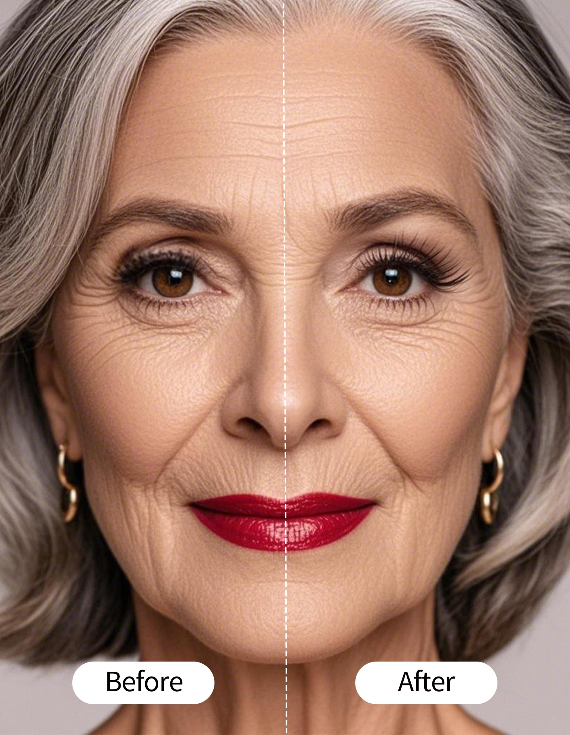 Erinde Mascara for Older Women 60 Plus, Extreme Length and Volume Waterproof Mascara for Mature Women, No Clumps, Long-Wearing, Hypoallergenic for Sensitive Eyes, Black