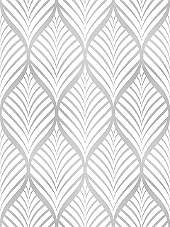 Mode Glittery Silver Leaf Wallpaper Contact Paper Geometric Peel and Stick Wallpaper 17.7“ X 120“ Silver Boho Print Wallpaper Peel and Stick Self Adhesive Wallpaper Removable Wallpaper