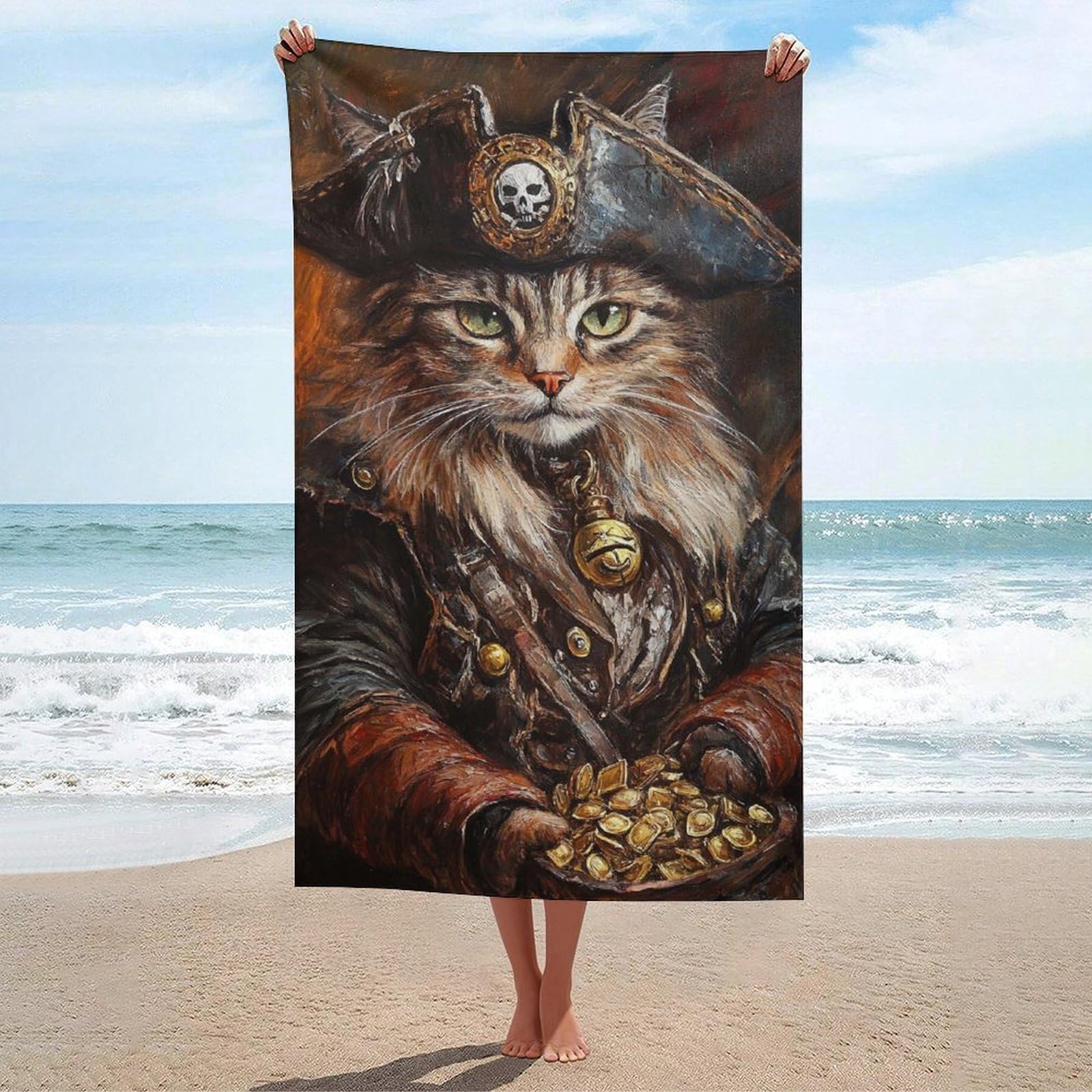 Serviette de plage anti-sable pour éliminer les grains de sable et l'humidité dans le sac