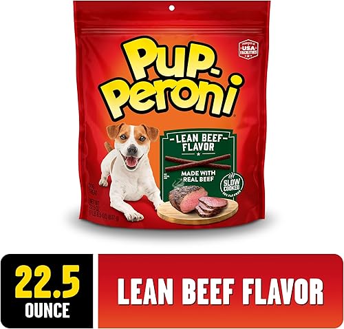 Miniatura 2 de Pup-Peroni Golosinas para perros, sabor a carne magra, 22.5 onzas, hechas con carne de res real, 90% libre de grasa