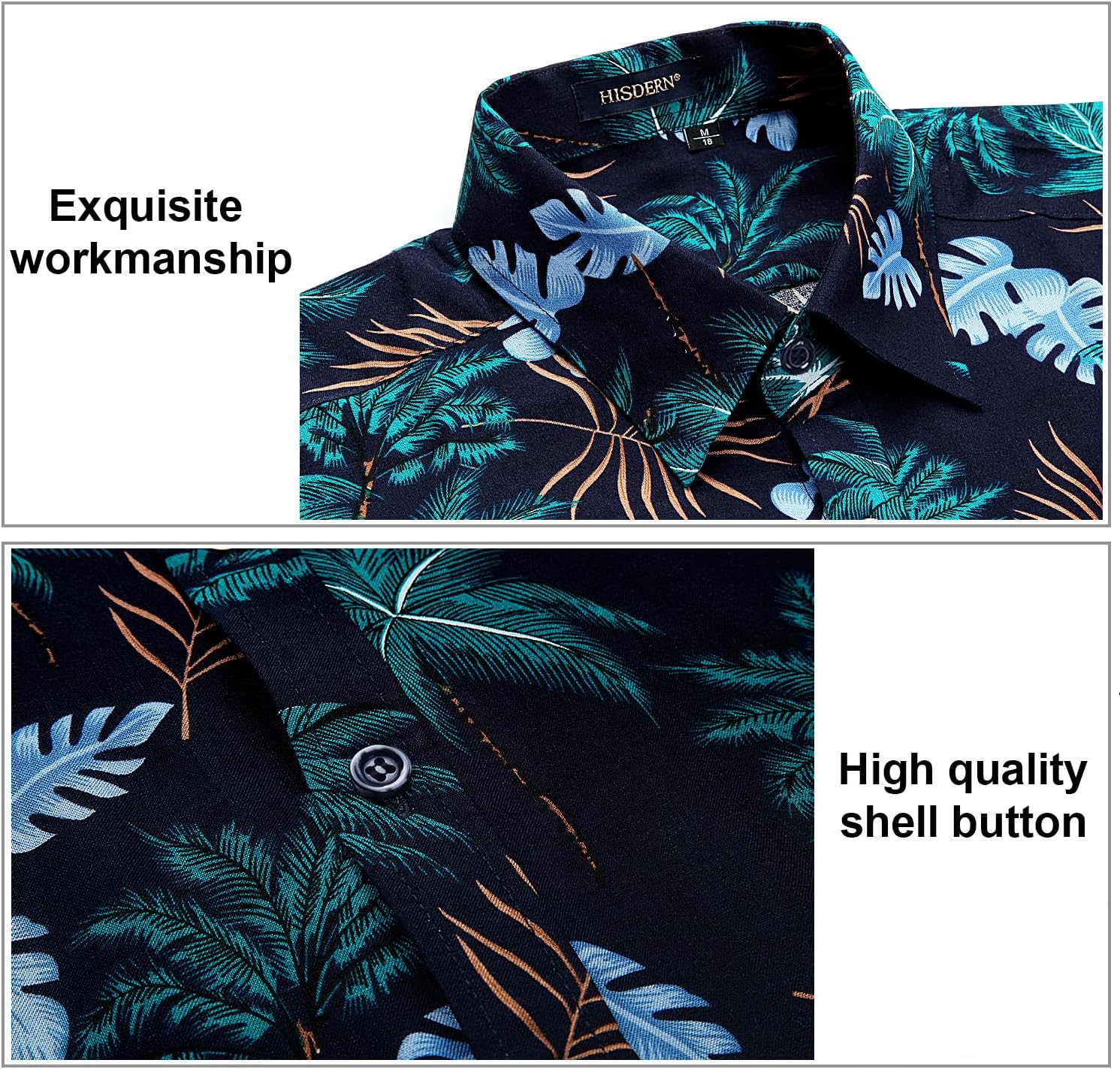 Hawaiian Shirt for Men Casual Summer Short Sleeve Beach Vacation Aloha Hawaii Button Down Shirt Holiday - Image 4