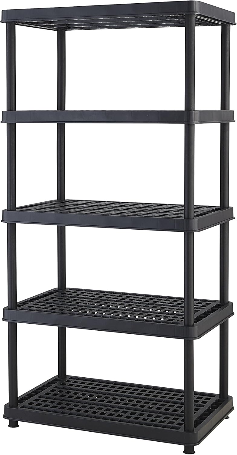 Keter Resin 5Tier Freestanding Multipurpose Shelf Display