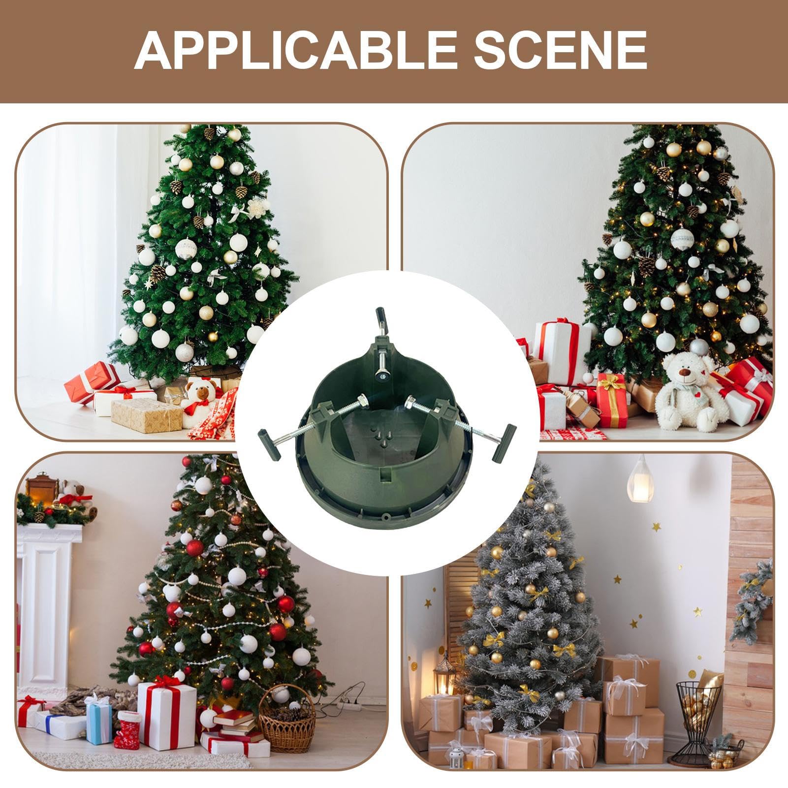 Base de Support pour Sapin de Noël Réservoir d'eau réglable, | Support rond Pour Noël, maison, fête, intérieur, extérieur, salon, chambre, jardin, cour