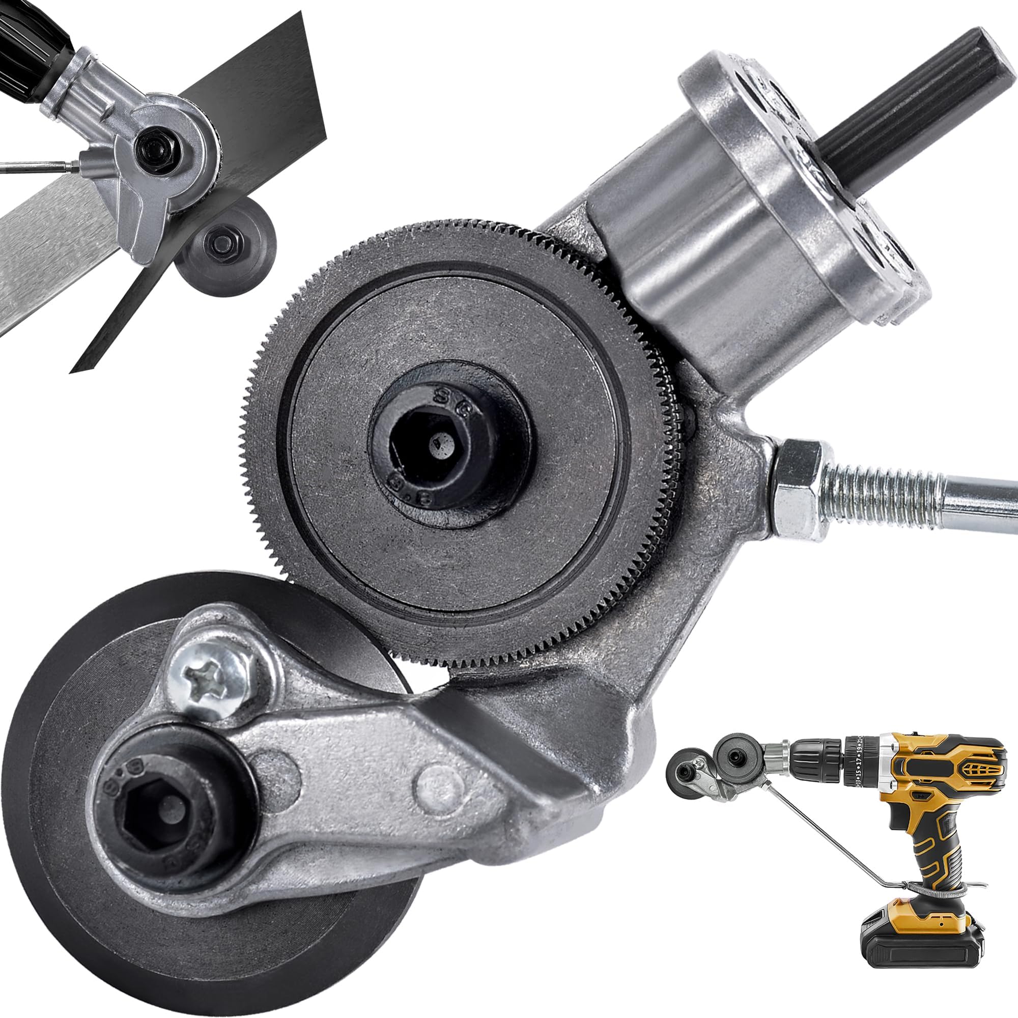2024 Electric Drill Plate Cutter - Versatile Metal Nibbler Attachment for Effortless Cutting of Iron, Steel, Copper, Aluminum - Enhanced Precision and Efficiency Guaranteed.