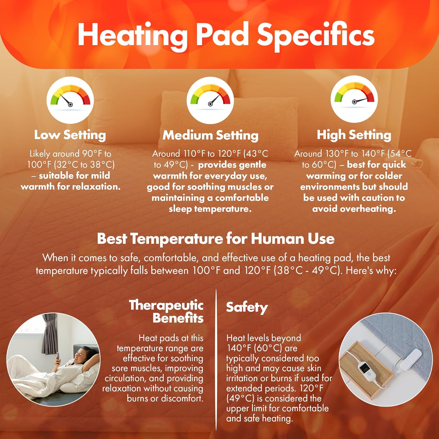 GML Bedding Heated Mattress Pad – Electric Bed Warmer Cover, Tencel Material Waterproof Bedding, Adjustable 5 Heat Settings and Automatic 15-Hour Shut Off, Machine Washable Topper – Twin Size 71x35