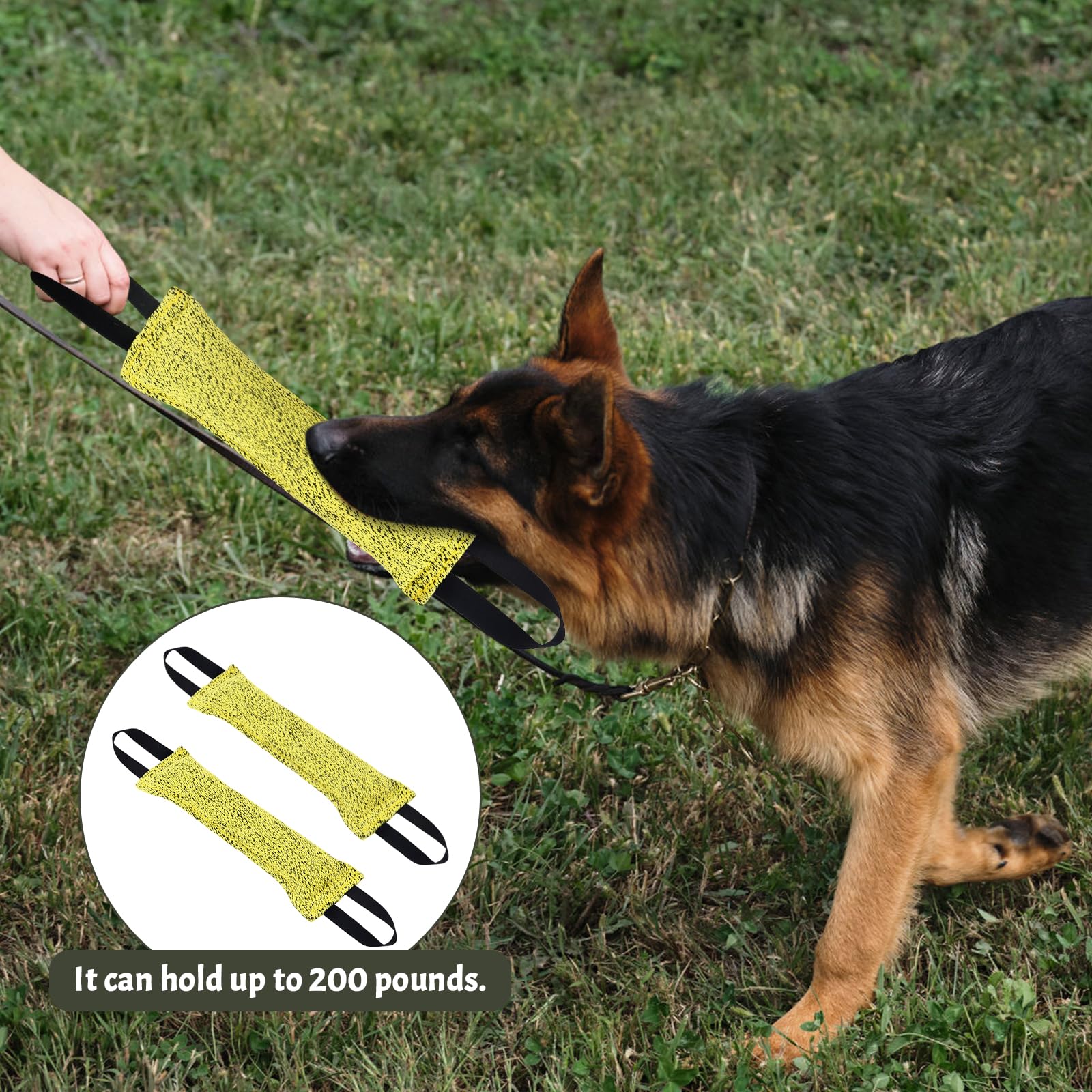 2Pcs Boudin À Mordre Jouet pour Chien 30 cm Boudin Mordant Chiens Jouet Remorqueur Morsure Chien Jouet Interactif d'entraînement pour Chiens avec 2 Anses pour le Tir à la Corde et Récupération (Gris)