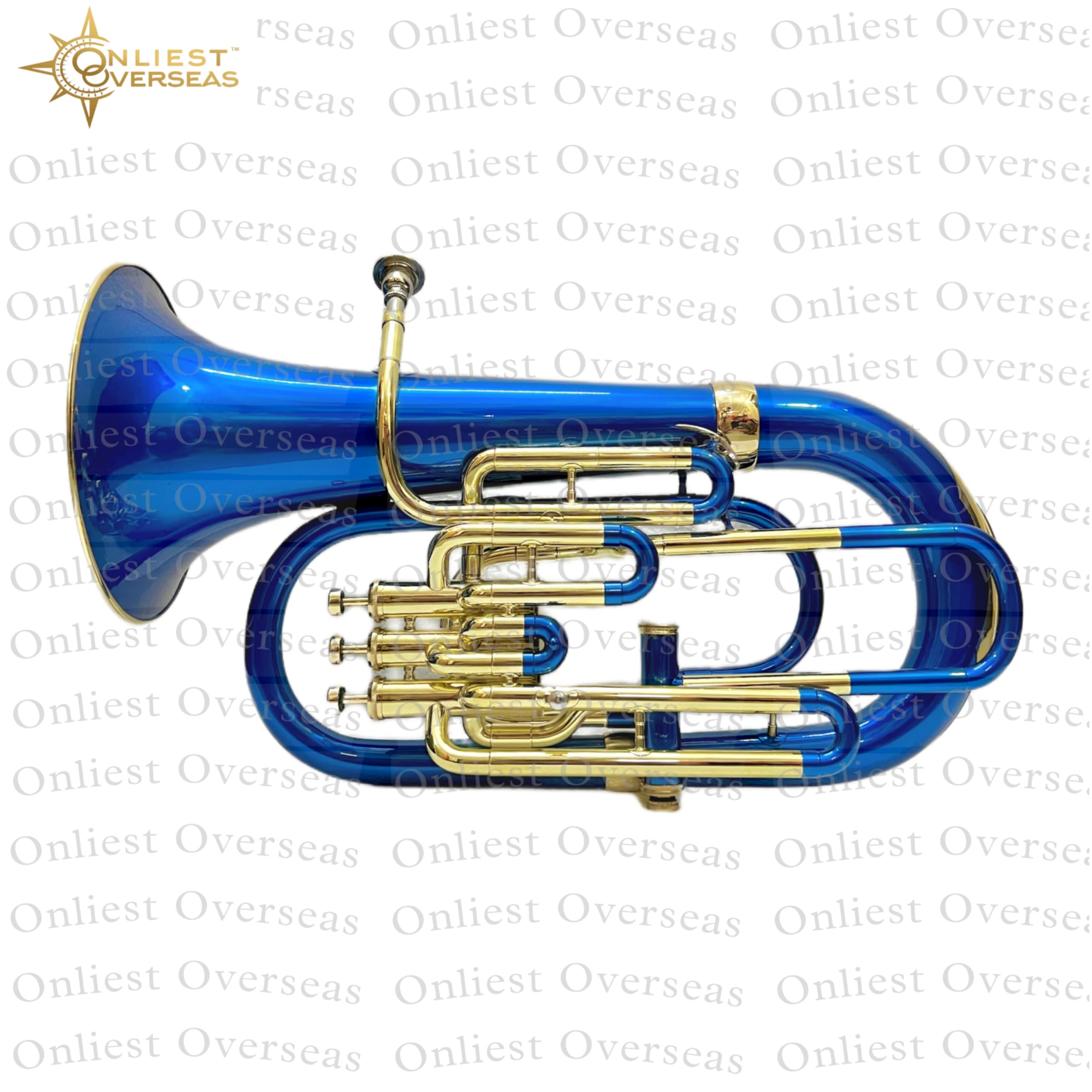 Euphonium 4 Ventil Messing Instrument mit Warmton Glatte Ventile für Musiker und Studenten