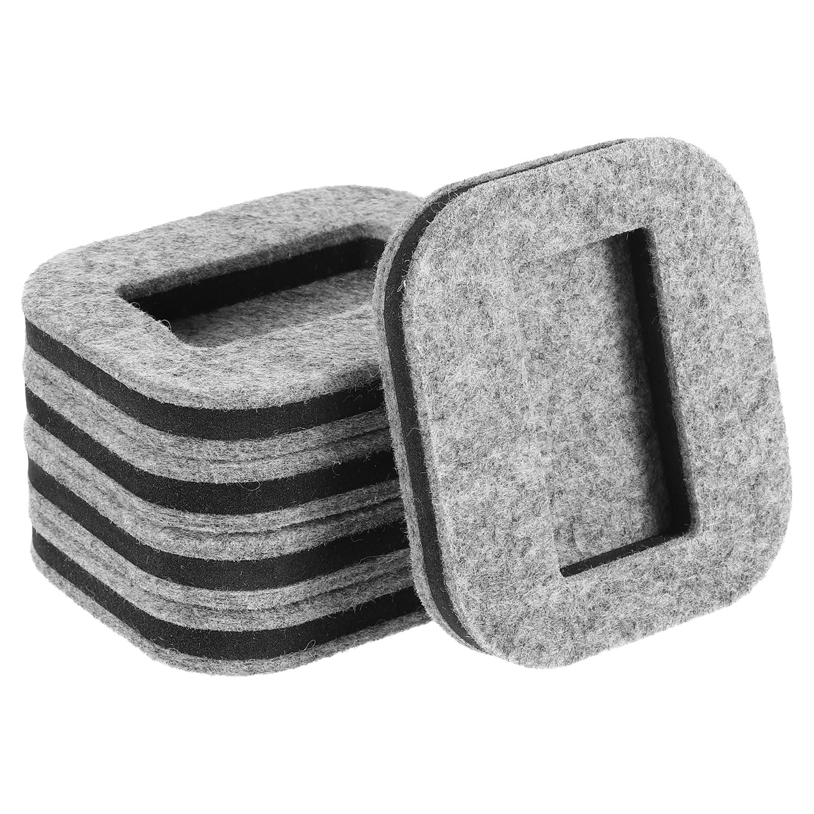 Tapones para ruedas y posavasos de fieltro para muebles, almohadillas de 8 x 7 cm para sofás