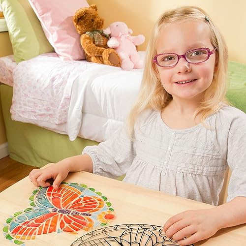 Miniatura 7 de Kit de actividades Stained Glass Made Easy: mariposa 140 + pegatinasMelissa & Doug