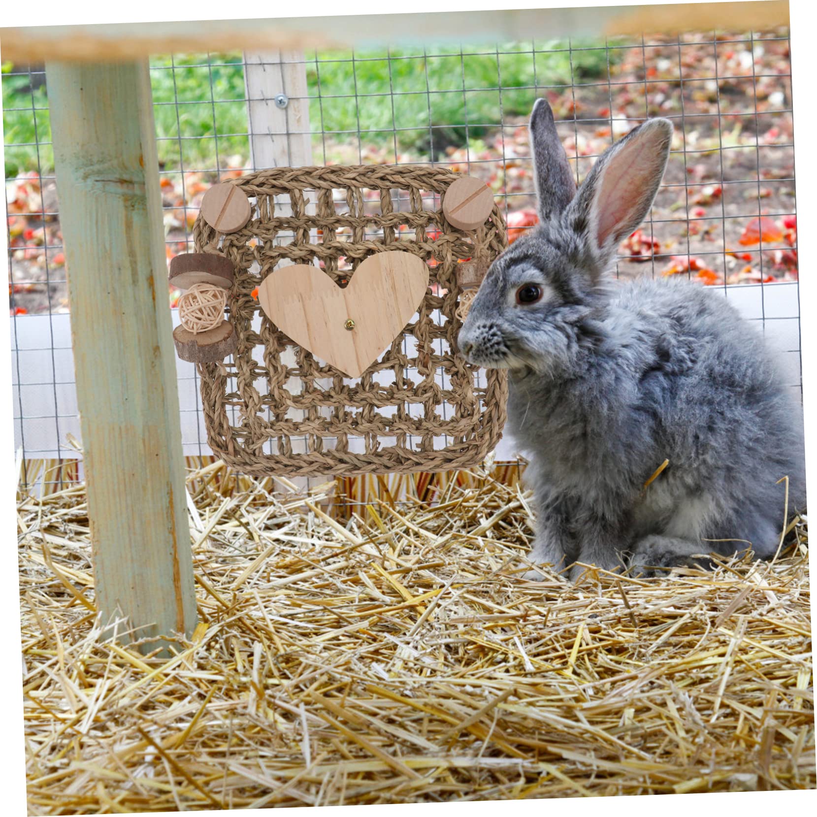 Hohopeti 2stücke Käfigmatte Aus Gras Für Nager Woven Bed Mat Als Kauspielzeug Und Nest Für Meerschweinchen Und Hamster Natürliche Schützende Unterlage Für Empfindliche Pfoten