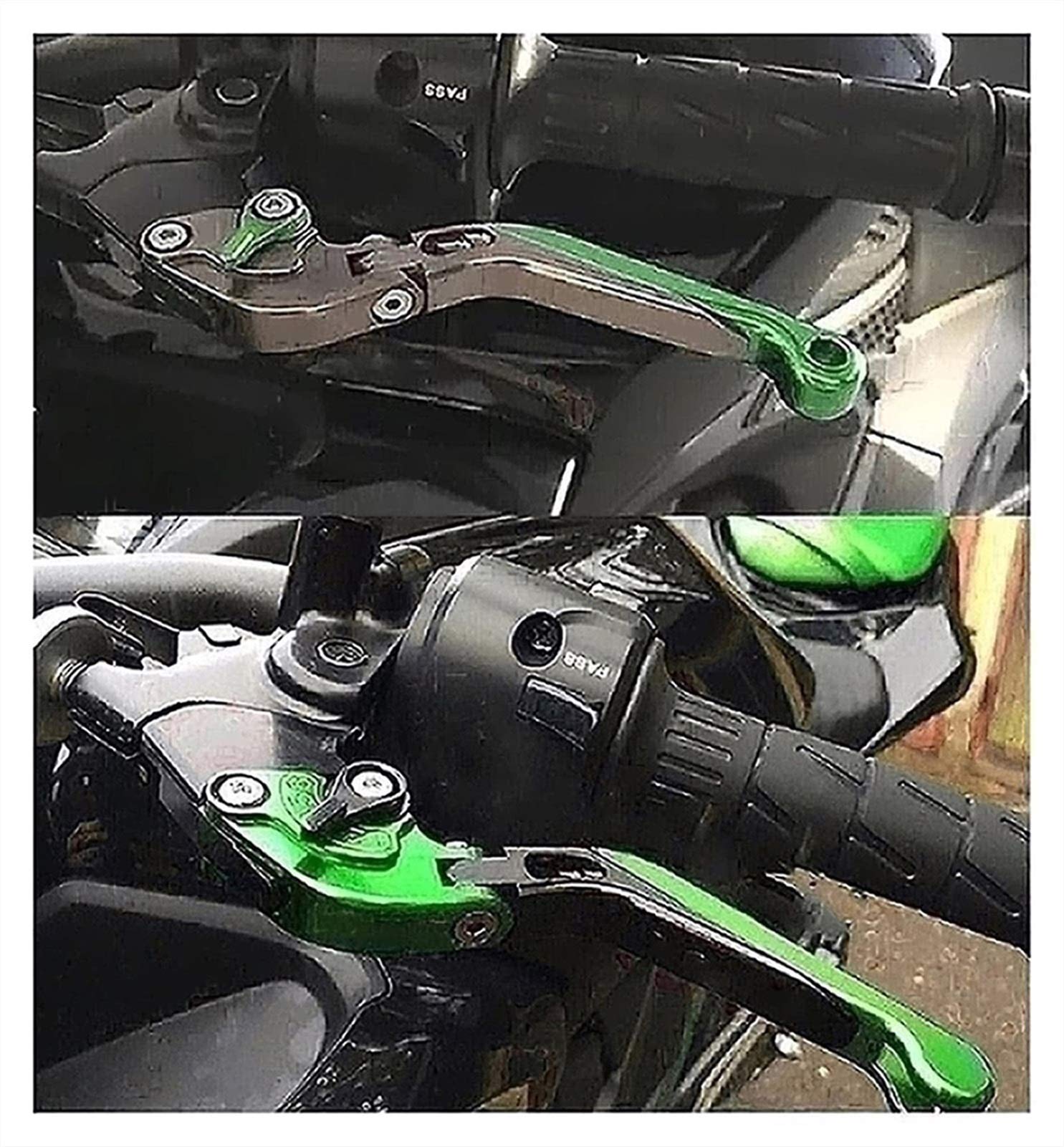 Leva Della Frizione Del Freno Per Kawasaki ZX-6 1990 1991 1992 1993-1996 Moto Regolabile Pieghevole Estensibile Freno Leve Frizione Manubrio Manopole (Colore : F)