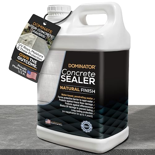 DOMINATOR Concrete Sealer for Driveway 2.5 Gallon | Penetrating Water