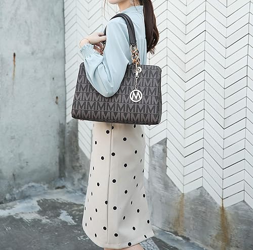 Miniatura 2 de MKF - Bolso bandolera para mujer, correa para bolso de hombro, bolsillo de piel sintética, bolso de mano con asa superior para mujer