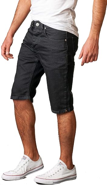 Gelverie Uomo Pantaloncini Slim Fit Bermuda Calzoncini Basic Jeans Shorts :  Amazon.it: Abbigliamento