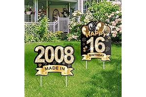 16th Birthday Yard Signs Decorations with Stakes