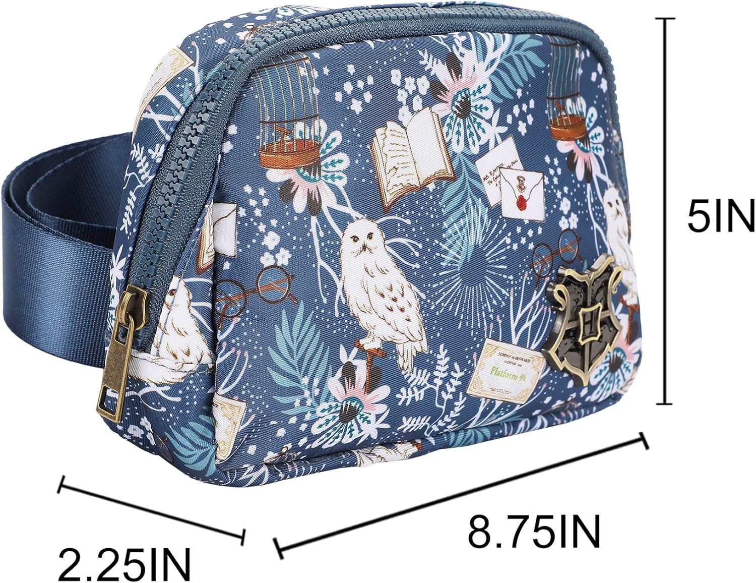 Harry Potter Hedwig & Hogwarts Letter AOP Adult Fanny Pack/Sling Bag