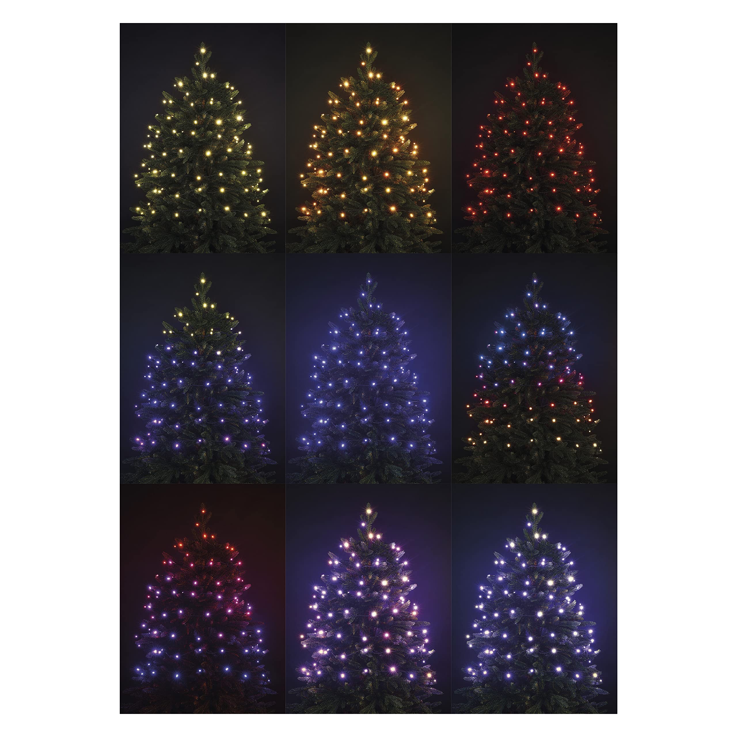 EMOS Kolorowy łańcuch świetlny LED do użytku wewnątrz i na zewnątrz, 72 tryby świetlne, 12 m długości 120 diod LED i pilotem zdalnego sterowania + zasilacz, funkcja timera 6 godzin, na imprezę, Boże Narodzenie, dekoracja