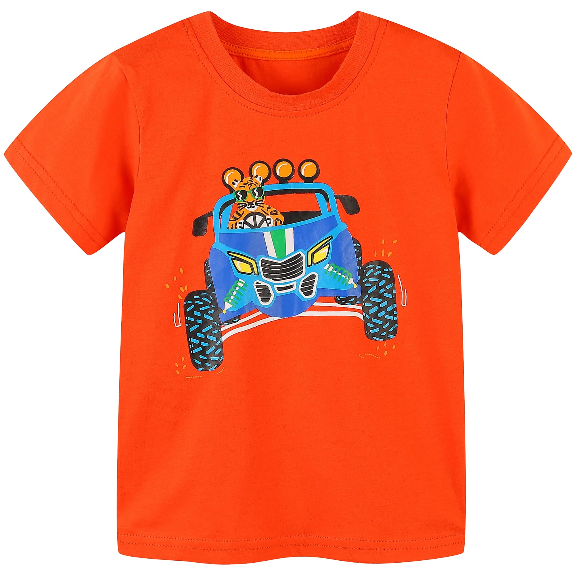 AIWUHE Toddler T Shirts Cotton Summer Tshirts Boys Girls Short Sleeve Tee Tops Casual Graphic Clothes Crew Neck Shirts 2-6Y