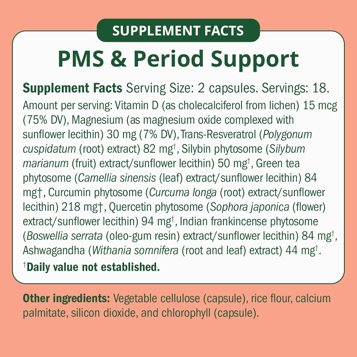 PMS & Period Relief - Menstrual Cramp Relief: No More Period Cramps, Mood Swings, or Bloating. PMS Supplement for Happy Hormones and Period Relief. (40 Count) - Image 2