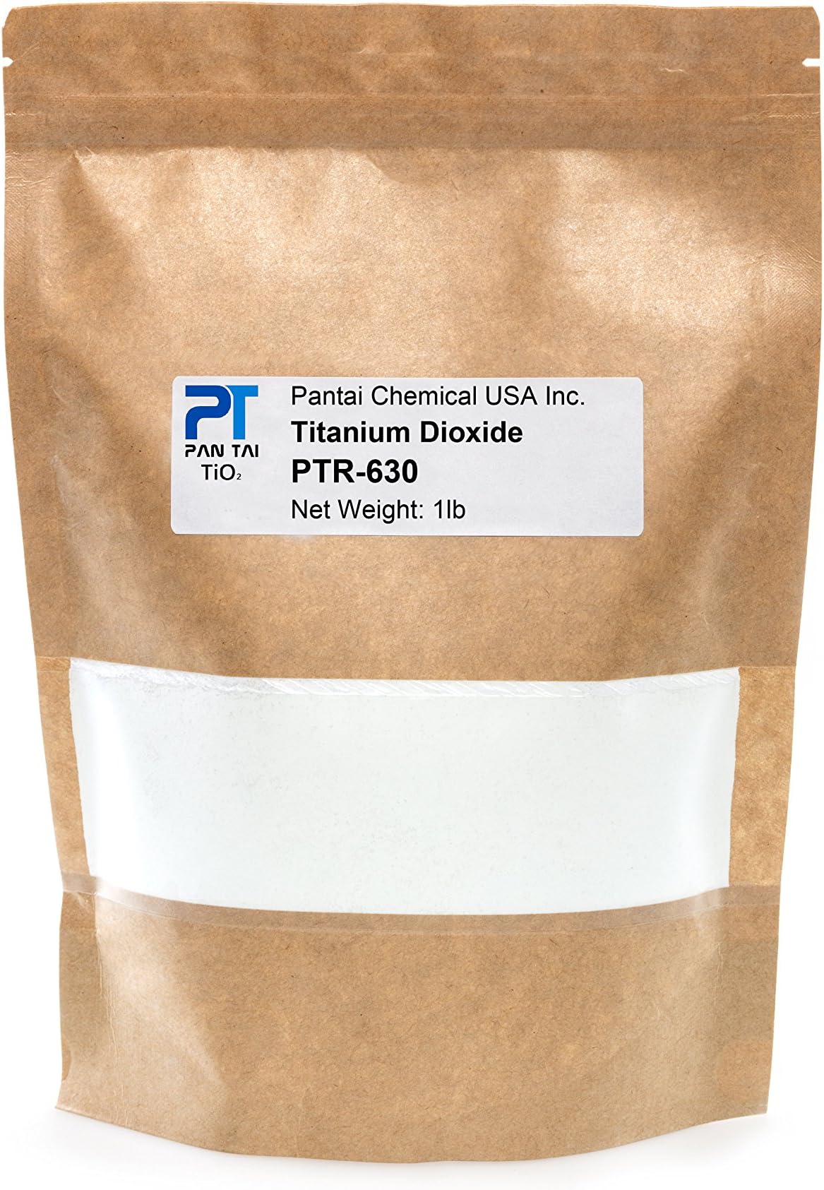 PantaiTitanium Dioxide | Cosmetic Grade | Soap Making, Crafts, Paints and Pigment Colorant | Resealable Pouch | PTR-630 (16 oz)