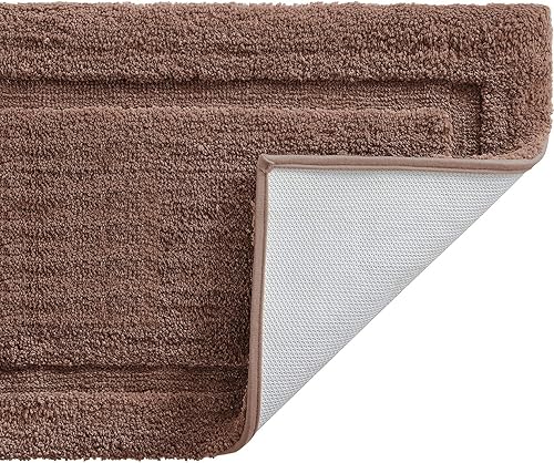 Miniatura 1 de TOMORO Tapete de baño de microfibra antideslizante  Extra absorbente y de secado rápido, con respaldo impermeable, de lujo, para puerta de hotel y