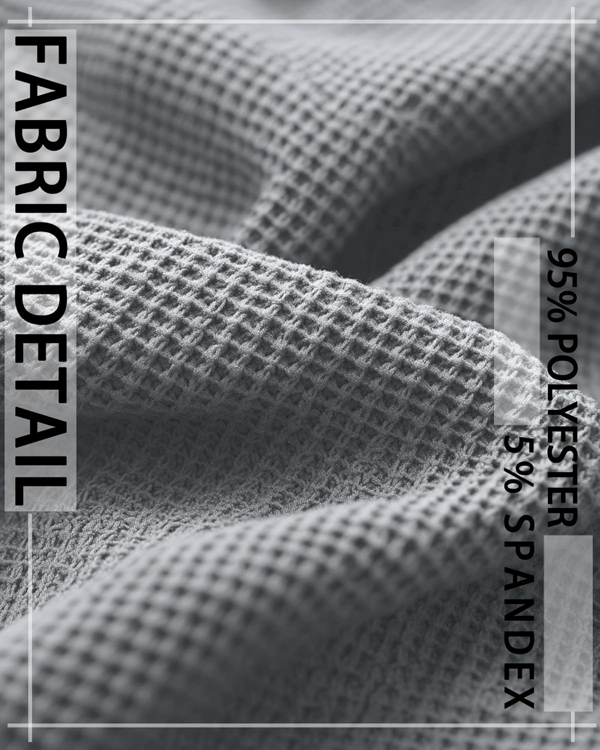 Ficerd 3 Pack Men's Short Sleeve Waffle Knit Shirts, Casual Textured Crew Neck Summer T-Shirts Lightweight Solid Pullover Tee - Image 3