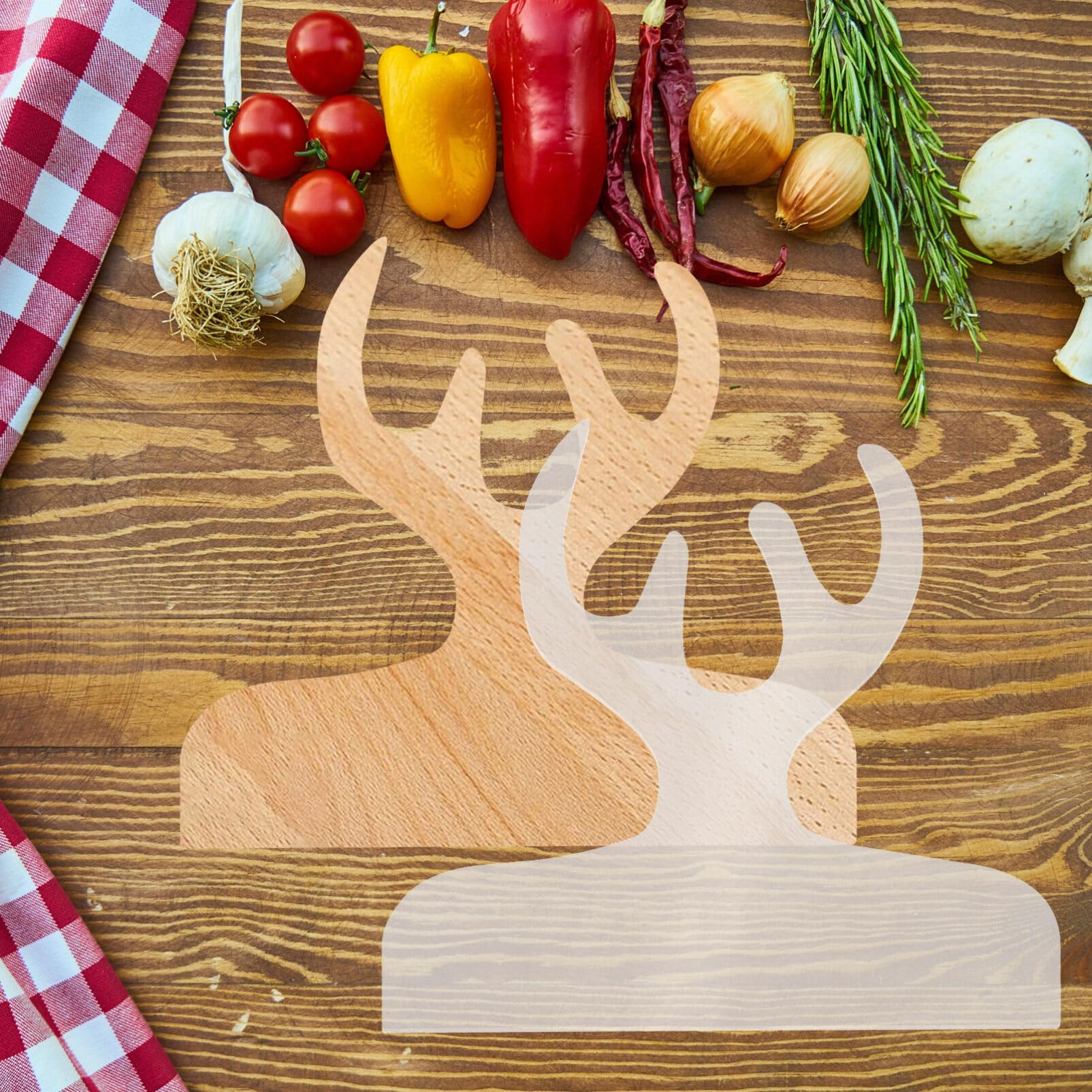 4 Stencil In Acrilico Per Manici Taglieri – Modelli Per Router Legno – Spessore 5 Mm – Fai Da Te Cucina – Regalo Natale (Stile Albero)