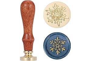Yoption Snowflake Wax Seal Stamp, Vintage Christmas Series Sealing Wax Stamp, Great...