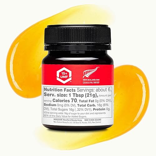 Miniatura 3 de New Zealand Honey Co. Miel de manuka cruda UMF 15+  MGO 514+, certificado UMF  4.4oz