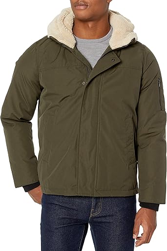 sherpa trim jacket