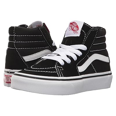 Vans Kids SK8 Hi (Little Kid/Big Kid) Kids Shoes Black/True White