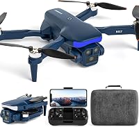 karuisrc Összecsukható Drón 2 Kamerával - WiFi FPV Quadcopter Kezdőknek, Kefementes Motor, 1080P HD Kamera, 20 Perc Repülési Idő, Egyérintés 1