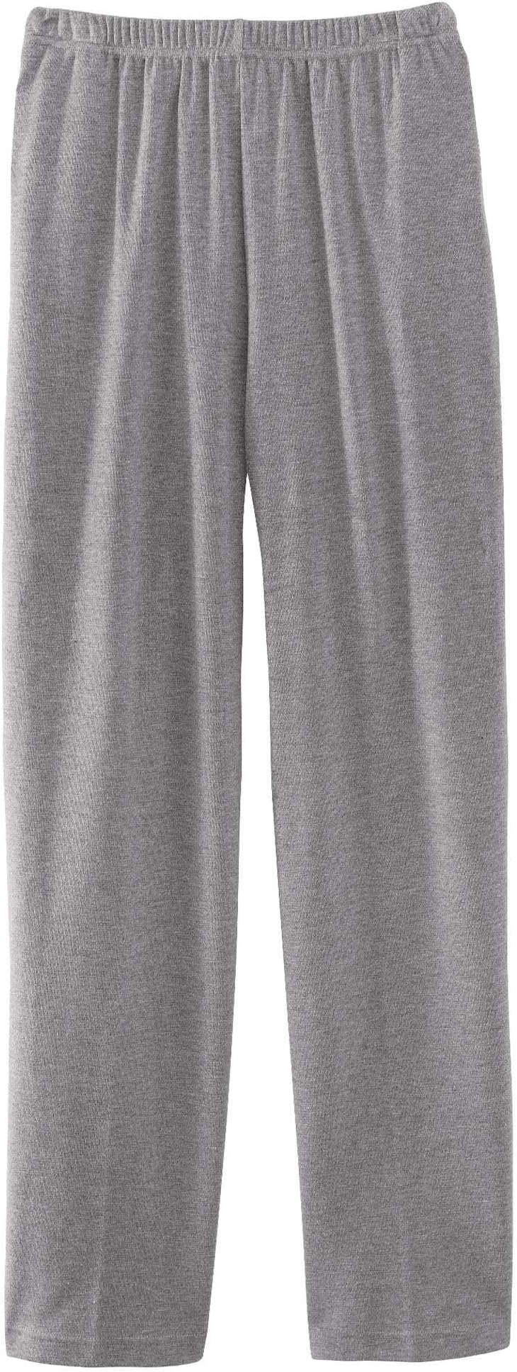 UltraSoftsElastic-Waist Interlock Pull-On Pants with UV Protection, All-Day Comfort