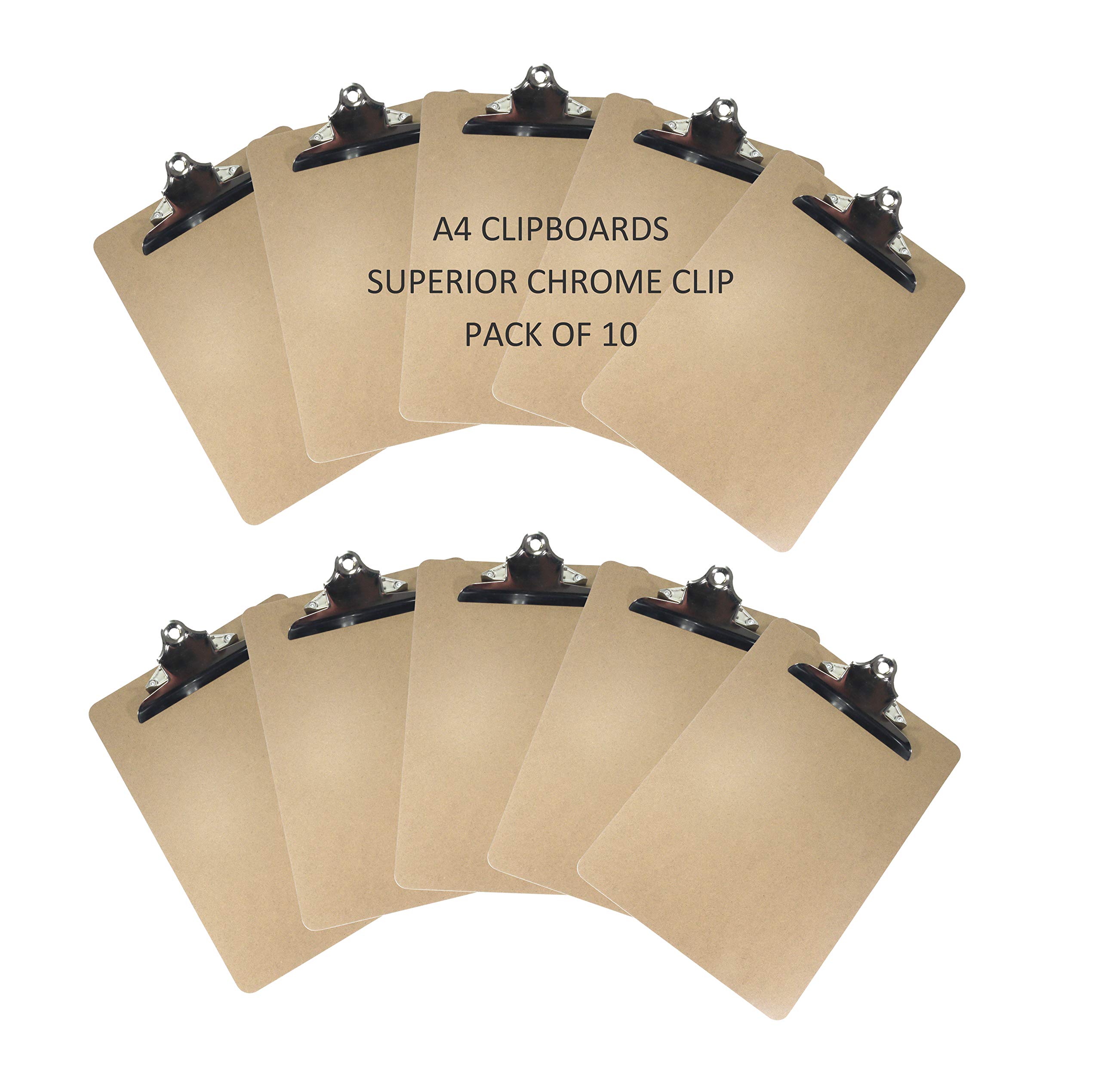 Britten & James A4 Clipboards Masonite Heavy Duty [Pack of 10]