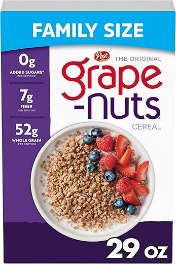 Post Grape-Nuts Non GMO Breakfast Cereal, 29 Ounce (Pack of 10)